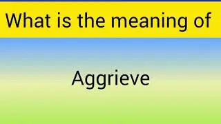 meaning of aggrieved in hindi and english #english #learnenglish