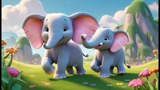 Plush Elephants Go Trumpet Trumpet Trumpet | Nursery Rhyme | Kids Songs | Baby Music