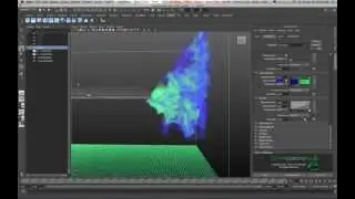 Maya 2013 Smoke Trail or Ink in Water Type Fluid Effects Tutorial by Stuart Christensen