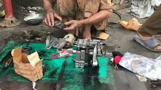 4 cylinder diesel engine Massey Ferguson Tractor 385 hydraulic chamber body repairing