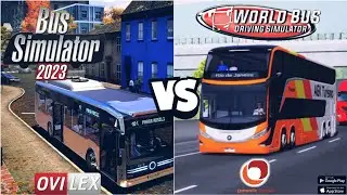 Bus Simulator 2023 vs World Bus Driving Simulator (COMPARISON VIDEO) #androidgames