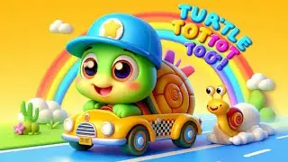 Turtle Taxi Toot Toot 🚕 🚖 🚕 🚖 | Nursery Rhymes 🔔 | SNMJ Rhymes 