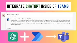 How To Integrate ChatGPT Inside of Teams using Power Automate