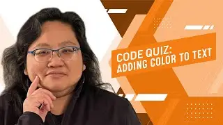 Coding for Beginners: Code Quiz #122—Font Color