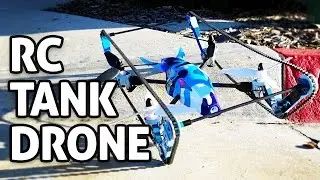 RC Tank + Drone Toy! REVIEW (WLTOYS 2-in-1 w/ FPV Camera Built-in)