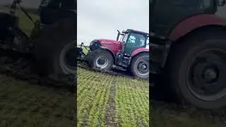 Трактор Case тянет другой трактор #usatractor #pullingtractor #casetractor