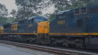 The Only Two CSX YN3C Dash 9 locomotives moving To Storage. 