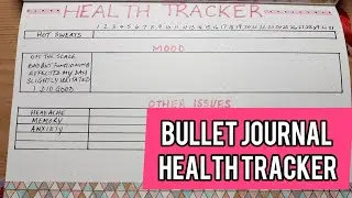 Bullet journal January 2021 Health Tracker setup | Plan With Me #bulletjournal