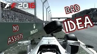 F1 2016 DEMO | TURNING OFF ALL ASSISTS (BAD IDEA)