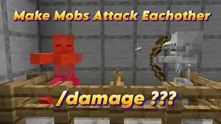 Make Mobs Attack Eachother- FULL /damage command tutorial