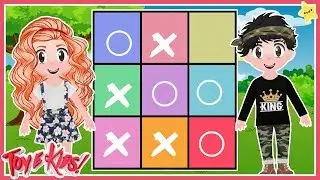 Aninha e Nico jogam o jogo da velha - Quem venceu?