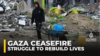 Displaced families in Gaza struggle to rebuild lives amidst rubble and harsh winter