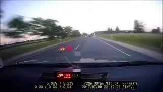 Police high speed chase drunk driver 180km/h in Narva, Estonia