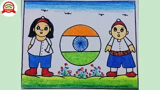 🇳🇪Republic day drawing easy / viral republic day drawing design / new republic day drawing 2026