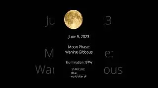 June 5, 2023 Moon Phase