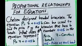 GED MATHS PREP TEST- PROPORTIONAL RELATIONSHIPS FOR EQUATIONS