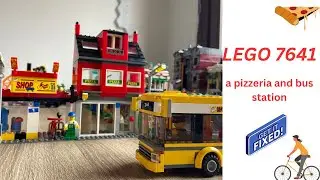 LEGO 7641 |  Pizzeria & Bus Station    #legocity  #legoaddict  #lego #pizzashop #legobus