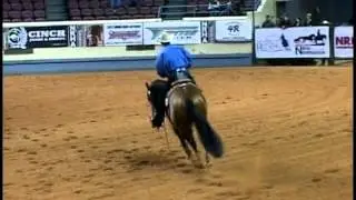 Nathan Piper's 2nd go on Chicks Smokin Gun, 2011 NRHA Futurity