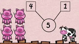 Math Lesson:  How Many Altogether with Farm Animals