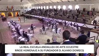 HOMENAJE A D. ÁLVARO DOMECQ EN LA REAL ESCUELA DE ARTE ECUESTRE