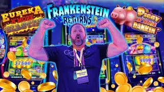 БЕЗУМНЫЕ возможности нового игрового автомата Frankenstein Returns + Piggy Bankin&rsquo; и Eureka N&rsquo; Mo...