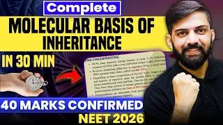 Molecular Basis of Inheritance in 30 Minutes 🔥 | 40+ Marks Guaranteed | NEET 2026 One Shot
