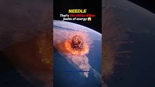 Needle vs Earth vs Moon ☠️🌌 #Space #shorts