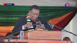 President Mnangagwa speech at the recently opened Trabablas Interchange, formerly known as Mbudzi