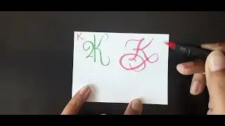 4 Ways to Write Fancy Letter K✍🏾#calligraphy 
