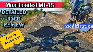Most Loaded MT-15 🏍️ of Vadodara 😲 | Ownership review of Fully Modified MT-15 by @vinryder