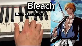 Never Meant To Belong (Bleach OST) - Easy Beginner Piano Tutorial