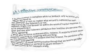 What is effective communication? Discuss with examples. | SOL ABE Question