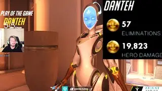 DANTEH TOP 500 ECHO - 57 ELIMS! POTG! [ OVERWATCH SEASON 24 TOP 500 ]