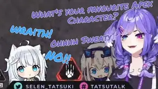 Selen Asked Uto What's Her Favourite Apex Character【Selen/Uto/Restya】