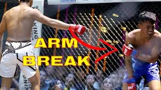 Thai MMA Fighter BREAKS OPPONENTS ARM with Brutal Kick