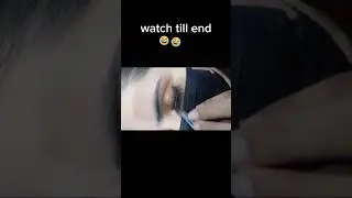 untrain girl putting lashes on my eye and make my eye da bura Hal 🤣#lashes