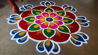 Simple rangoli azhagiya kolam ❤️❤️❤️❤️❤️❤️