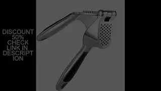 1pcs Garlic Press Easy to Squeeze and Clean with Soft Easy Squeeze Ergonomic Handle  Zinc Alloy Garl