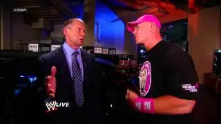 John Cena tries to console AJ Lee: Raw, Oct. 22, 2012