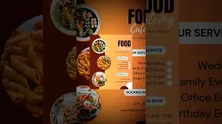 Good & catering service flyer design made from Canva&hellip;🌭🍔 #designing #posterdesigner #madewithcanva