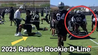 Raiders D-Line: Laki Tasi is a UNIT & JJ Pegues is a NIGHTMARE to Block | Raiders Rookie Minicamp
