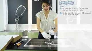 Female Plumber | Install a commercial pre rinse faucet in 5 mins only