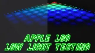 Apple Log + Blackmagic Camera App - Low Light Testing | LUT