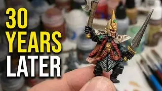 Retro Mini Painting | Dark Elf Corsair | Warhammer