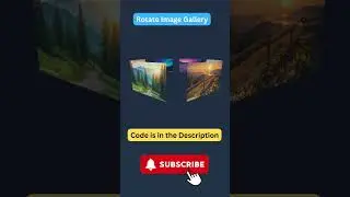 3D Rotate Image Gallery CSS + HTML  (Code is in the Description)