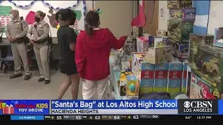 CHiPs For Kids Visits Santa's Bag At Los Altos High School