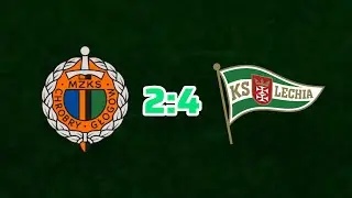 Chrobry Głog&oacute;w - Lechia Gdańsk 2:4. Skr&oacute;t meczu 1KOL. 1 Liga