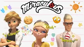 Miraculous characters responding to “I Love You”