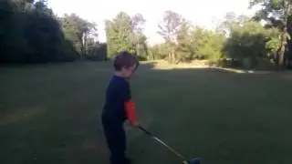 Three year old golfing phenom