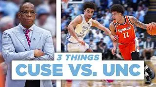 Tar Heels NARROWLY Escape Comeback + Bench Depth Proves CRUCIAL in Win Over Syracuse | 3 Things